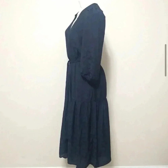 Banana Republic Puff Sleeve Satiny Dress - Picture 7 of 13